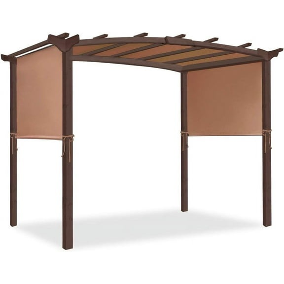 XgoodX 7'x17' Universal Replacement Canopy for Pergola Structures, with 6 Grommets & 4 Straps, Waterproof and Sun Protection 300D Polyester Pergola Cover