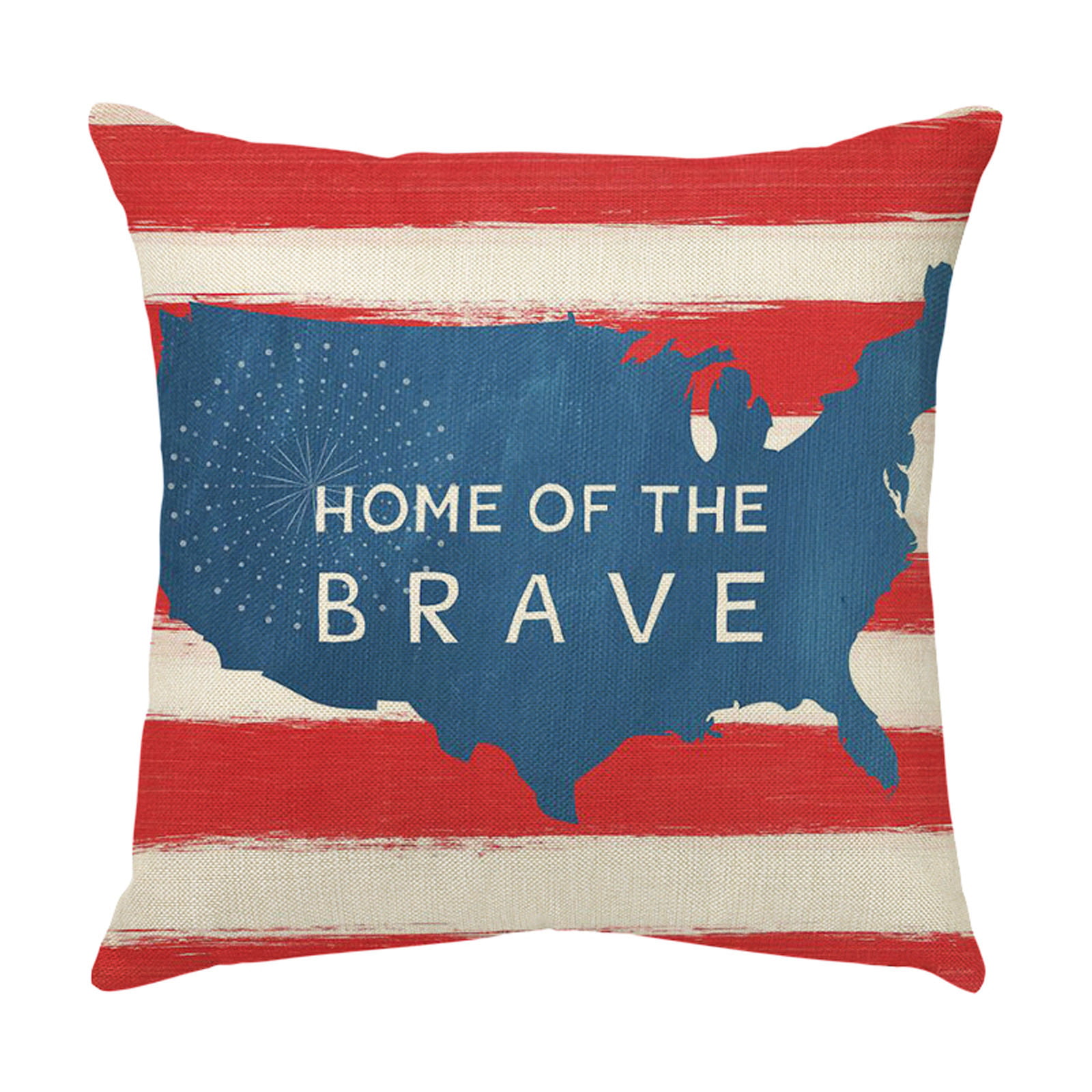 Independence Day Home Decorations 4th of July Decor Pillow 4th of July Decor Pillow Forth of July Decorations Home of the Brave Pillow