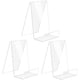thumbnail image 1 of Soporte para libros de 3 piezas / Sujetalibros, Soporte para libros de acrílico transparente, Soporte para libros, Soporte para libros de acrílico oso de fresa Hogar, 1 of 3