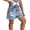 Light Blue, variant on Tween Girls Denim Shorts Elastic High Waisted Teen Knee High Rise Distressed for Summer Denim Shorts with Pockets 5-14 Years