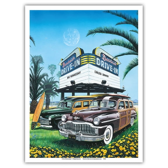 Double Feature - From an Original Color Painting by Scott Westmoreland - Master Art Print (Unframed) 9in x 12in