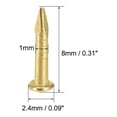 thumbnail image 2 of Uxcell Tiny Brass Nail Passivation for DIY Decorative Pictures Wooden Boxes Household 0.31" x 0.09" Brass Tone 200pcs, 2 of 5