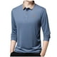 thumbnail image 2 of Blusa y camisa de manga larga con cuello vuelto para hombre, ropa deportiva para el hogar, pijamas, camiseta de color liso, blusa deportiva de manga larga con cuello vuelto, blusa para hombre, blusa d, 2 of 7