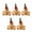 Style:Womens model, variant on Pack of 5 Christmas Gingerbreads Man Ornament Festival Tree Decorations Holiday Hanging Charm for Household Use