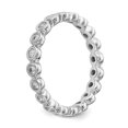 thumbnail image 4 of Auriga Fine Jewelry 14K White Gold Size 7.5 Bezel-set 1/2 carat Diamond Complete Eternity Band for Women, 4 of 6