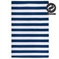 thumbnail image 5 of FH Home Outdoor Rug - Waterproof, Fade Resistant, Crease-Free - Premium Recycled Plastic - Striped - Patio, Deck, Porch, Balcony, Laundry Room - Brittany Stripe - Blue & White - 5 x 8 ft, 5 of 8