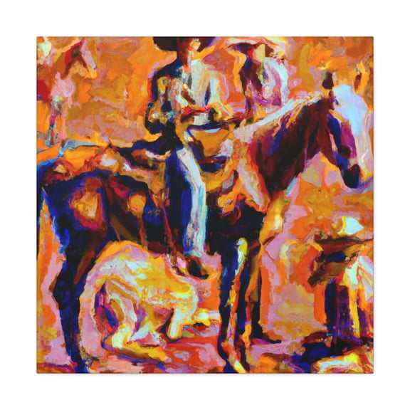 Saddle in Impressionism - Canvas