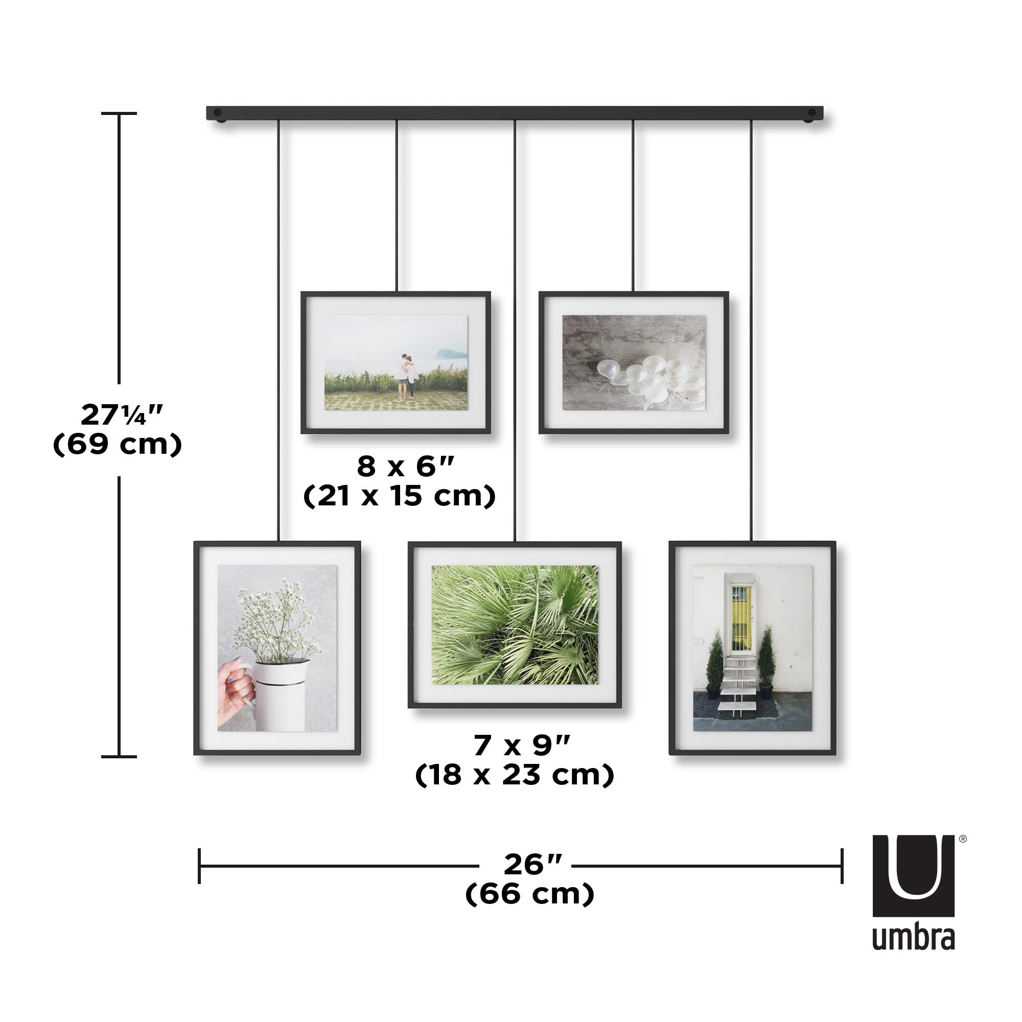 Umbra Exhibit Gallery Wall Picture Frame, Set of 5