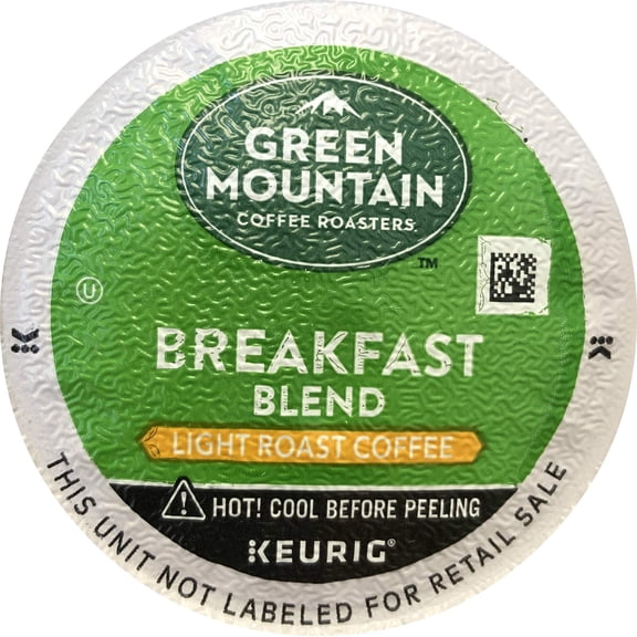 Green Mountain Coffee Roasters Breakfast Blend Single Serve K-Cup Pods For Keurig Brewers, 72 Count.
