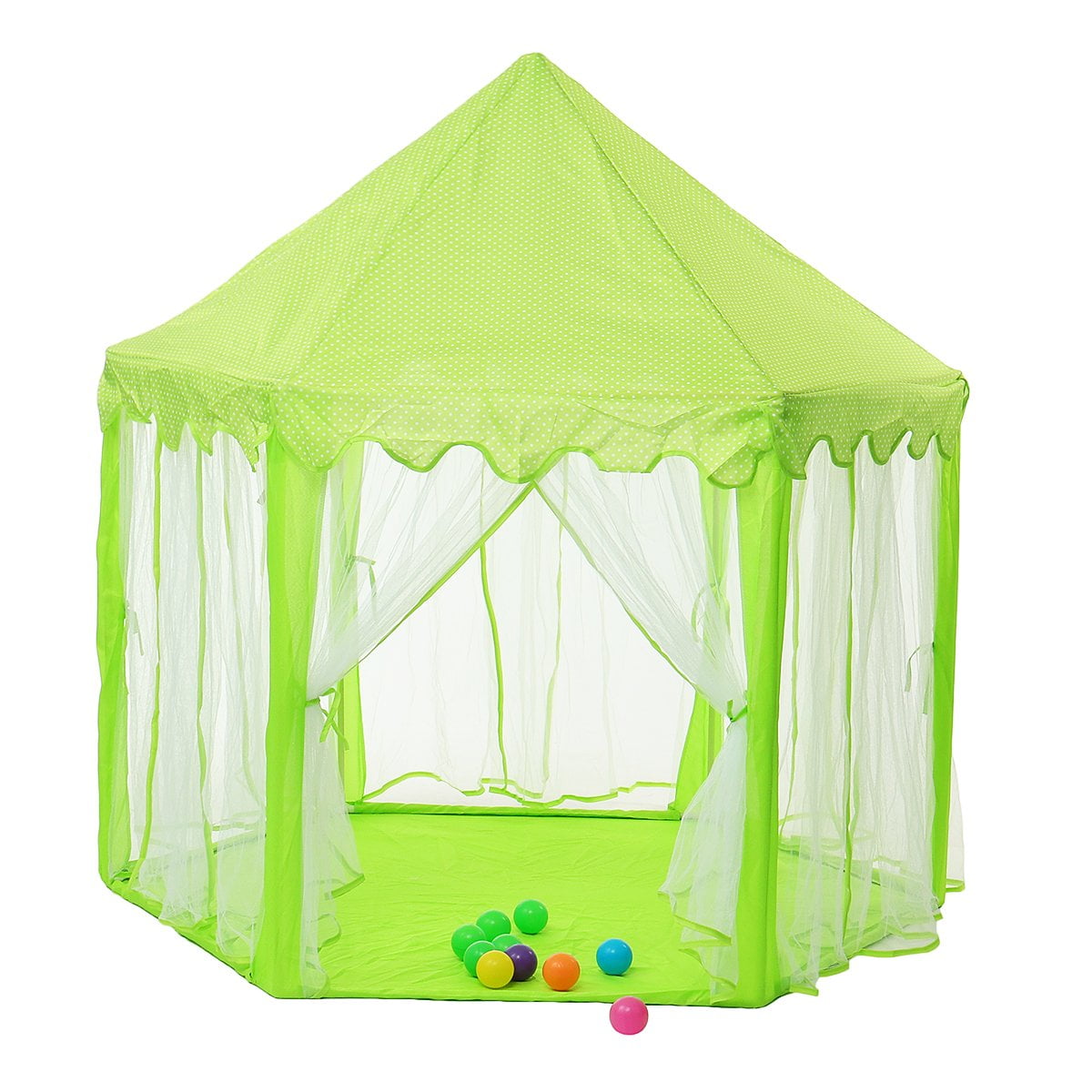 Kids Play Tent Teepee with 10 Feet Colorful Lights String Girls