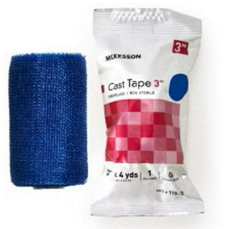 McKesson Cast Tape 3 Inch X 12 Foot Fiberglass Blue, 115-3B - Box of 10
