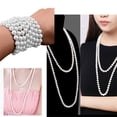 thumbnail image 4 of MesaSe Collier Perlé Perlé Esthétique Col Multicouche Ras-du-Cou Chandail de Bureau Bijoux, 4 of 9