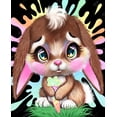 thumbnail image 1 of Kit de pintura con diamantes DIAMOND ART CLUB Rainbow Lil Bunny, 1 of 4