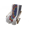 thumbnail image 4 of Rainbow Mandala Soft Flannel Fleece Throw Blanket, Composition of Thriving Exotic Spring Flower in Oriental Mandala Design, Cozy Plush for Indoor and Outdoor Use, 50" x 70", Multicolor, by Ambesonne, 4 of 6