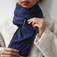 thumbnail image 3 of Bufanda de invierno Skymirror, gruesa, acolchada, de felpa, resistente al viento y al frío, cálida, de color sólido, unisex, para exteriores, accesorio de ropa, 3 of 8