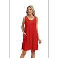 thumbnail image 2 of Vestido de Verano para Mujer, Color Rojo, Talla M, 2 of 10