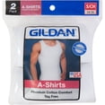 thumbnail image 2 of Gildan Men's 100% Premium Cotton Tag Free, A-Shirt, 2-pack, 2 of 2