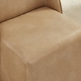 thumbnail image 5 of Spruce & Spring Rolling Upholstered Dining Chair with Smooth Hidden Casters Set of 2, Tan, 5 of 13