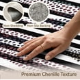 thumbnail image 6 of ODIKA 9'x12' Washable Area Rug Non-Shedding, Easy Care Door Abstract Spotted Bold Stripe Bands Doormat Striped Flowing Dynamic for Master Suite, California King, Under Bed, 6 of 7