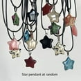 thumbnail image 3 of 12PCS Natural Stone Color Five-Pointed Star Pendant for Jewelry Making DIY Necklace Earrings Accessories Charm Gift, 3 of 13