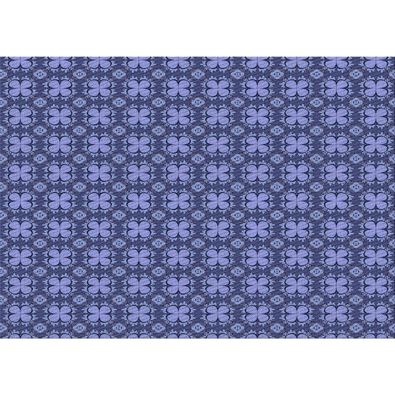 Ahgly Company Machine Washable Indoor Rectangle Transitional Sky Blue Area Rugs, 2' x 3'