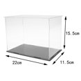 thumbnail image 3 of Acrylic Display Case Plush Dolls Toys Shop Retail Protective Case Stand - Clear, 22x11..5cm, 3 of 7
