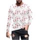 thumbnail image 2 of Blusas y camisas de manga larga con cuello redondo para hombre. Camiseta deportiva estampada para San Valentín. Camiseta de manga larga con cuello redondo. Blusas de licra para hombre., 2 of 5