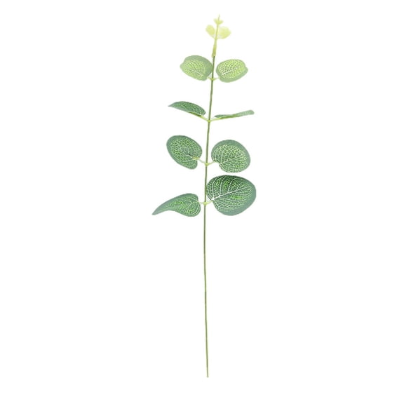 SLYNSHome - 20 Pcs - Artificial Eucalyptus Leaves Stems - 12 inch - Fade Resistant - Fake Greenery Plants Faux Silk Flower Accessories for Wedding Home Decoration