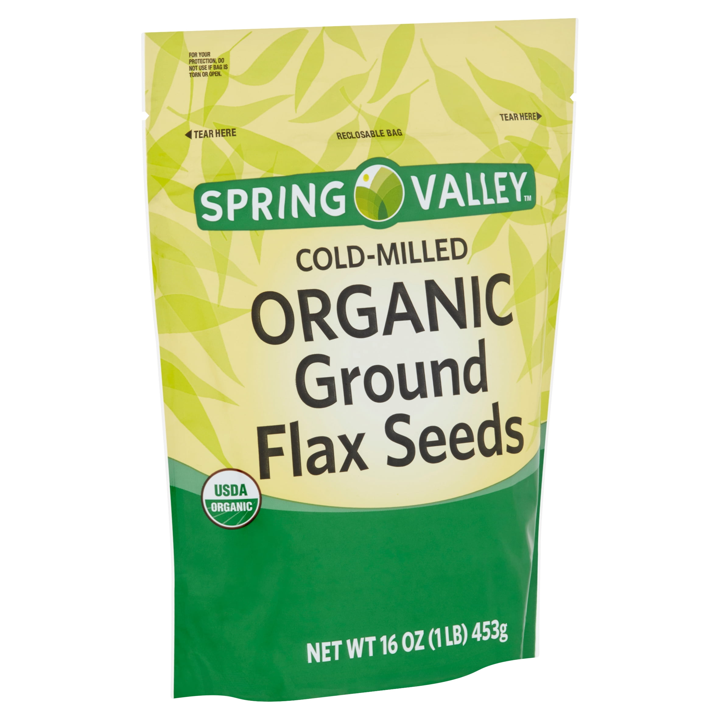 Spring Valley ColdMilled Organic Ground Flax Seeds, 16 oz Walmart