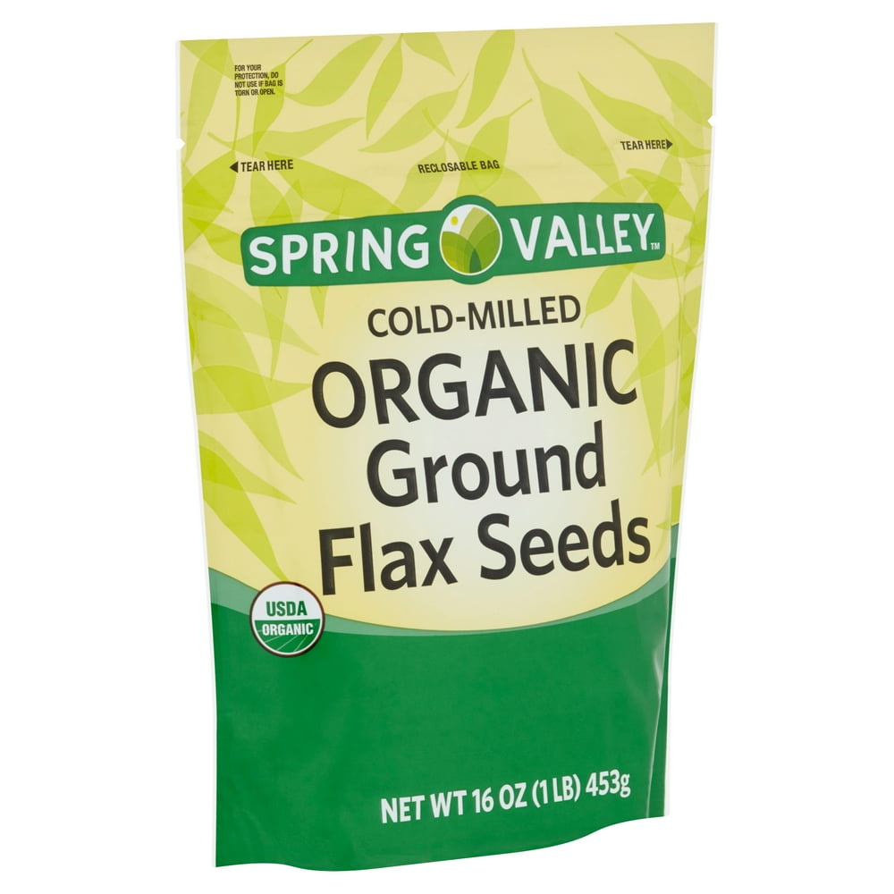 Spring Valley ColdMilled Organic Ground Flax Seeds, 16 oz Walmart
