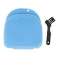 thumbnail image 5 of Unique Bargains 1 Set Braces Box with Brush Compact Braces Storage Box Blue, 5 of 5