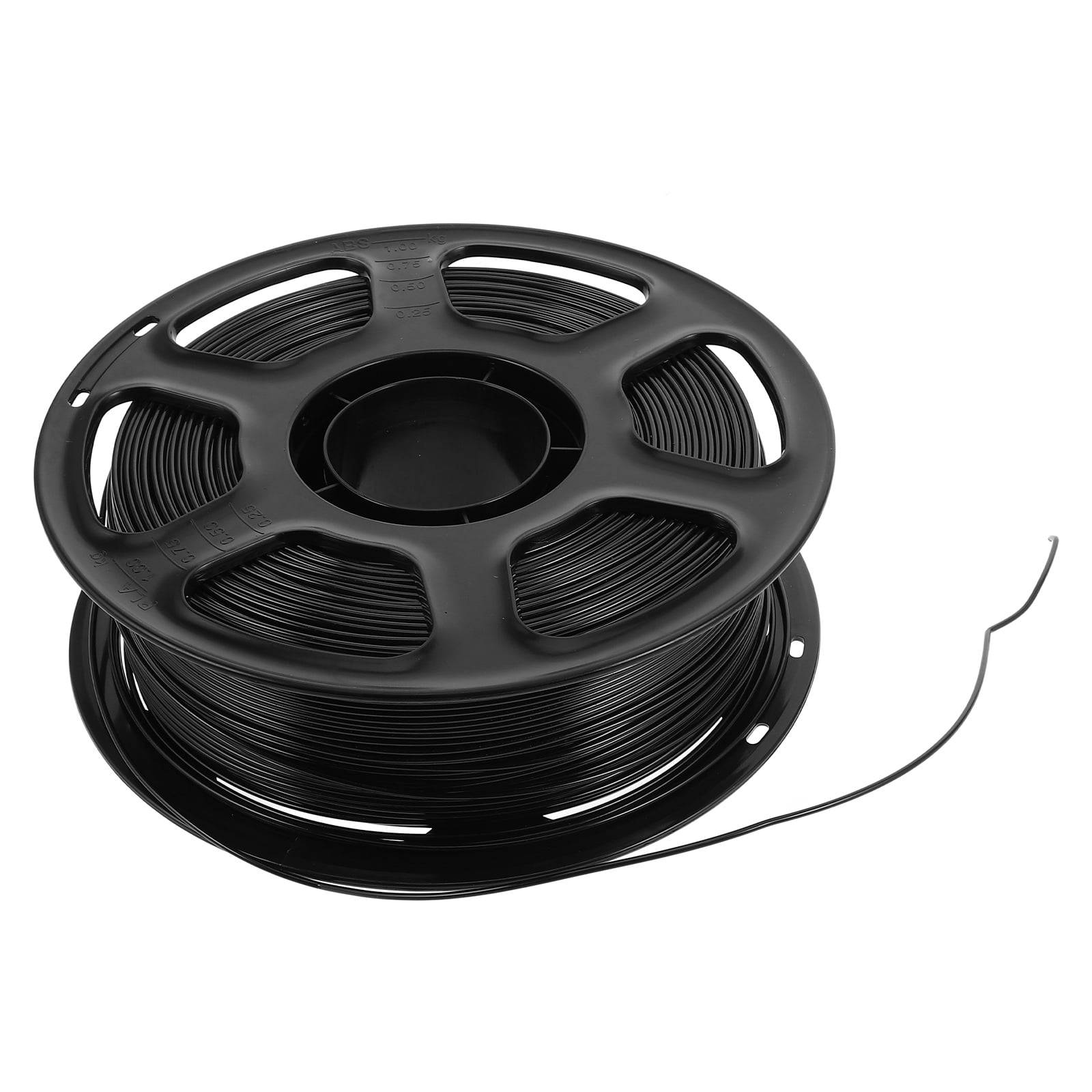 FOMIYES Fomiyes Petg 3D Printer Filament Solid Black High Durability Smooth Surface Home Use