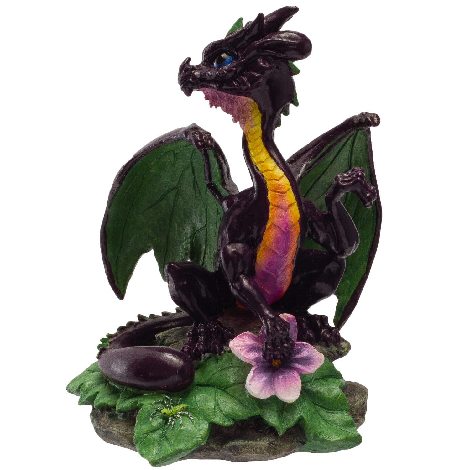 Pacific Giftware Dragon Fantasy Eggplant Dragon Resin Figurine 