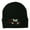 Black, variant on Glasses New Years Embroidered Beanie - Olive OSFM