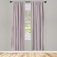 thumbnail image 3 of Ambesonne Geometric Curtains, Vertical Line Art, Pair of 28"x84", Warm Taupe Pink White, 3 of 5