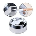thumbnail image 4 of XSHBTOP Round Cigarette Ashtray With Spinning Tray,Plastic Cigarette Ashtray Multifunctional Portable Ashtray With Lids Windproof Desktop Smoking Ash Tray For Home Office Car(White), 4 of 9