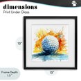 thumbnail image 4 of Stupell Industries Contemporary Golf Splash Watercolor Burst Black Framed Print Under Glass, 13 x 13, by LSR Design Studio, 4 of 8