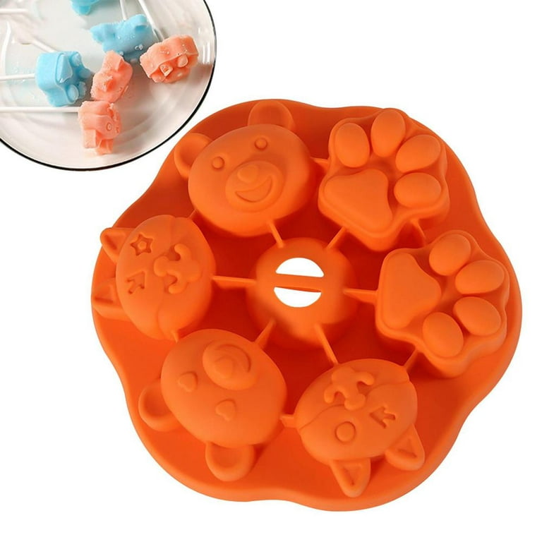 6-Cavity Silicone Ice Cube Tray With Lid Ice Cream Mold DIY Maker