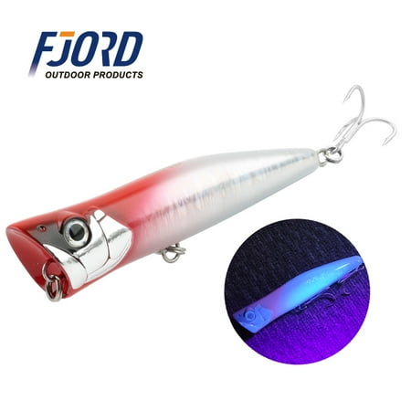 140mm 51g Popper Fishing Lure Sea Saltwater Hard Baits Floating UV Effect Swimbaits Surface Tuna Topwater Artificial Baits color 5