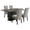 Gray/Black - 5-Piece, variant on Stanton 7-piece Rectangular Dining Table Set Grey