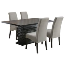 Stanton 5-piece Rectangular Dining Table Set Grey