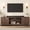 Walnut, variant on Fluted TV Stand for 75 inch, 70" Wide Natural Oak Entertainment Center with Adjustable Shelves, Modern TV & Media Cabinet 2-Tier Storage for Living Room Bedroom Hallyway, Antique White
