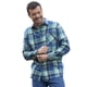 thumbnail image 4 of Atlas For Men - Camisa Cuadro de Franela para Hombre (Azul, Verde, Beige), 4 of 5