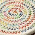 thumbnail image 3 of Ensemble, Fil de Coton Pur Tissé Rond Tapis de Boisson Chauds Ensemble de 8 par 4.3 Pouces Protège les Meubles de la Condensation et des Rayures Excessives (Arc-en-Ciel), 3 of 7