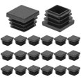 thumbnail image 1 of Uxcell 60Pcs Tapones de plástico cuadrados, 0.9x0.9"(23x23mm) se ajusta a 0.03-0.08''(0.8-2mm) grosor de pared, 1 of 6