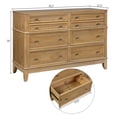 thumbnail image 5 of Canddidliike Rustic Dresser Solid Wood Dresser with 6 Drawers Cabinet - Hazel, 5 of 5