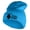 Aqua, variant on Spooky Night Embroidered 12 Inch Long Knitted Beanie - Orange OSFM