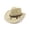 Beige, variant on Womens Cowboy Hats Straw Wide with Shapeable Brim Cowgirl Cap Summer Foldable Breathable Travel Sun Hat White
