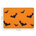 thumbnail image 5 of Orange Halloween Bats Flannel Non Slip Door Rugs,Washable Door Mats Indoor,Decorative Door Mats,Dirt-Resistant and Absorbent Doormat for Entrance,Bedroom,Kitchen,Bathroom,23.5x16in(60x40cm), 5 of 5