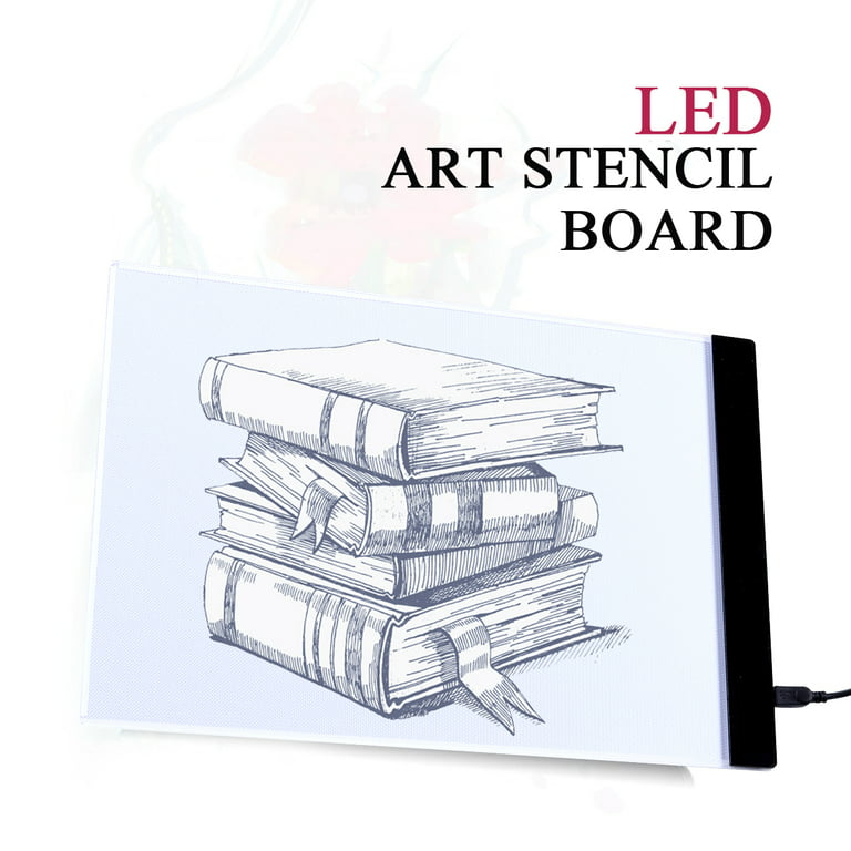 Large A4 19 LED Artist Stencil Board Drawing Tracing Light Box
